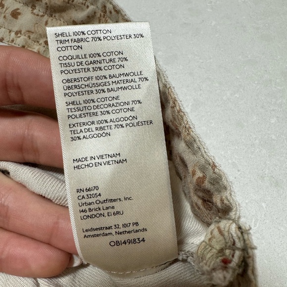 Pilcro Anthropologie Smocked Mini Skirt Size XS - Picture 9 of 13